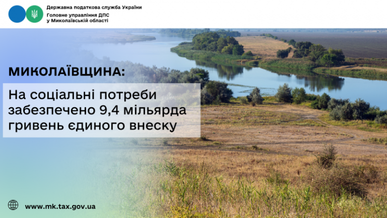Миколаївщина: На соціальні потреби забезпечено 9,4 мільярда гривень єдиного внеску