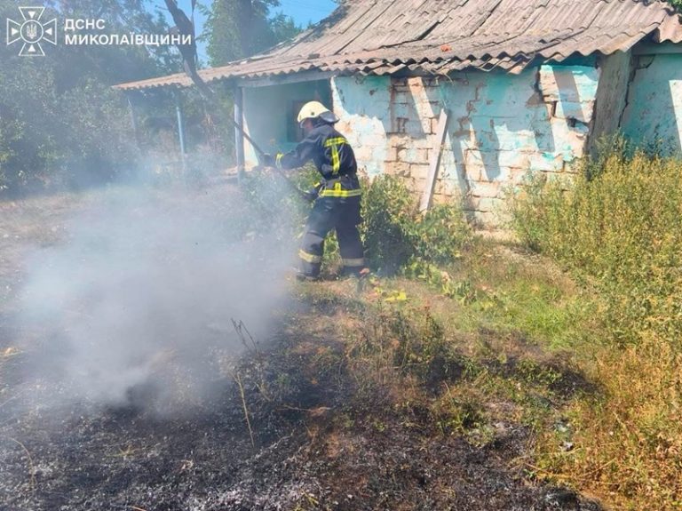 12 серпня та в ніч проти 13 на території Миколаївщини зареєстровано 48 пожеж, в тому числі й ті, що виникли внаслідок бойових дій