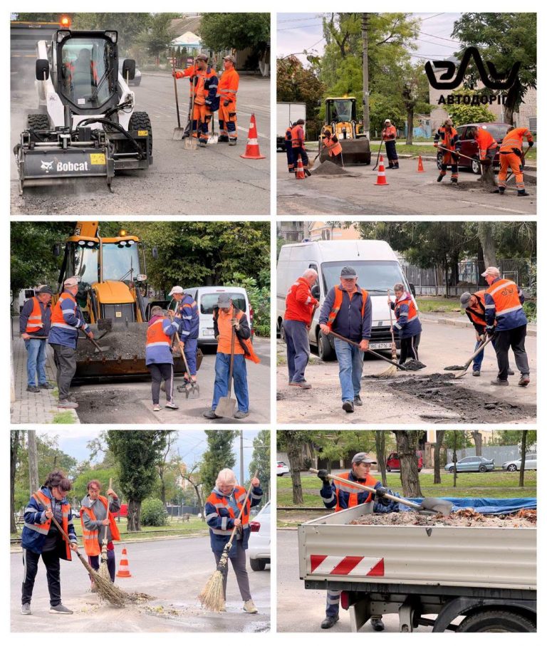У Миколаєві тривають щоденні роботи з благоустрою доріг